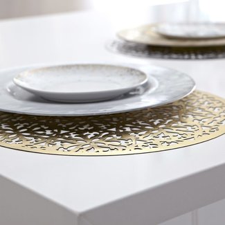 Harman Harman Placemat- Modern Laser Cut Vinyl Gold