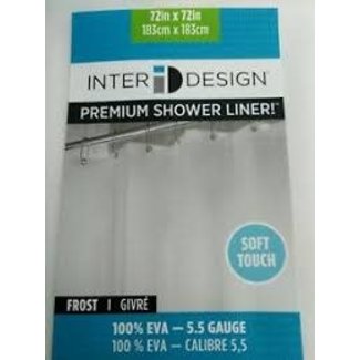 InterDesign EVA Shower Curtain Liner - Frost