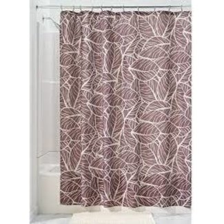 Interdesign Shower Curtain Chocolate/Beige - Palm