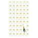 Caspari Caspari Hostess Napkin- Bubbly Champagne