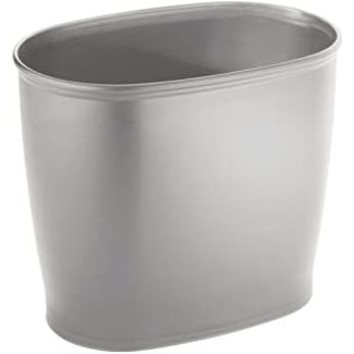 Interdesign Kent Oval Waste Can- Silver
