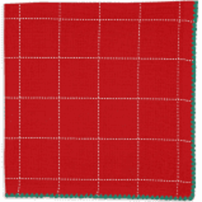 DII Fabric Napkin- Joyful Dobby Red