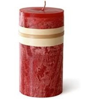 Sullivans/Vance Kitira 3x6 Pillar Candle - Cranberry