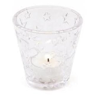 Design Ideas Design Ideas Clear Glass Votive Holder- Starry Night