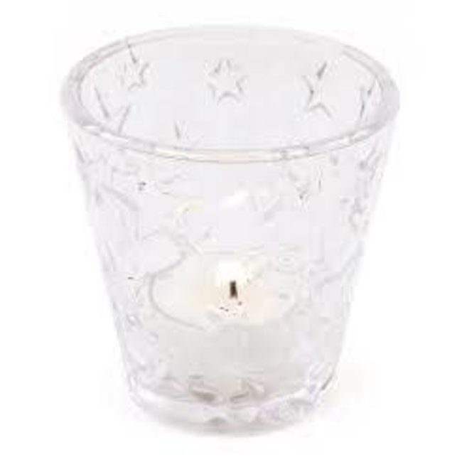 Design Ideas Design Ideas Clear Glass Votive Holder- Starry Night