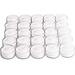 Tag Candles Clear Cup Tealights (Set of 25) - White