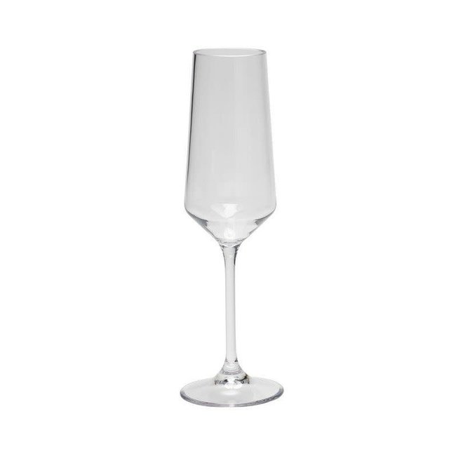 Tritan Curve 10 Oz Champagne Glass Clear