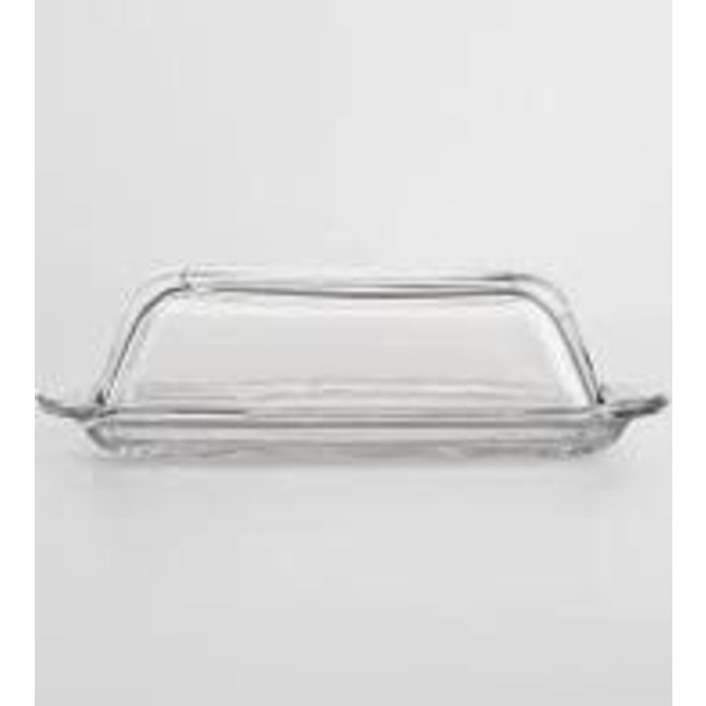 HIC HIC Glass Covered Butter Dish