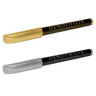 Oenophilia Oenophilia Carded Bottle Pens , 1 Silver, 1 Gold