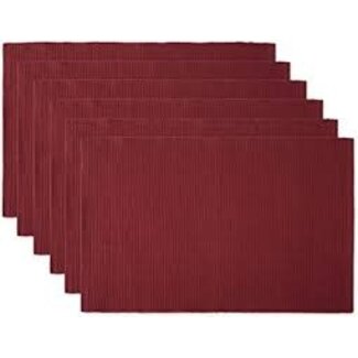 DII Ribbed Placemat - Garnet