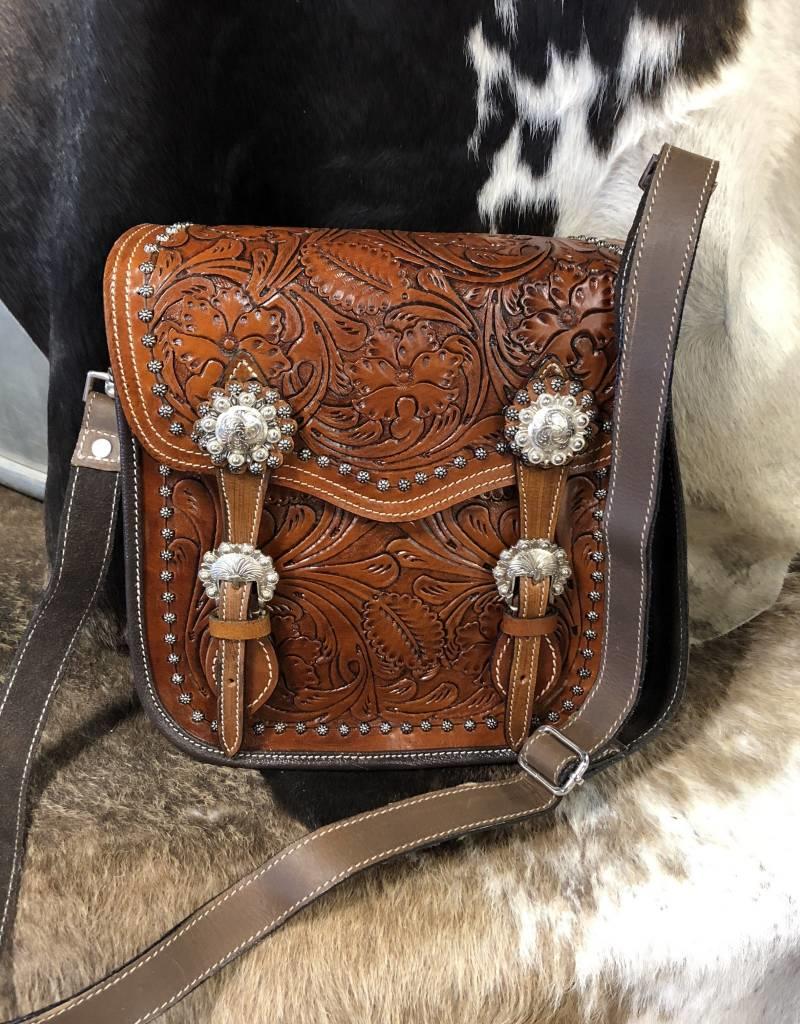 Blazin Ro Purse Saddlebag Concealed Carry Leather Tooled Cc Shiloh