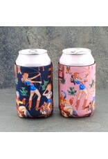 KOOZIE CLASSIC PINK WESTERN DESIGN DRINK SLEEVE