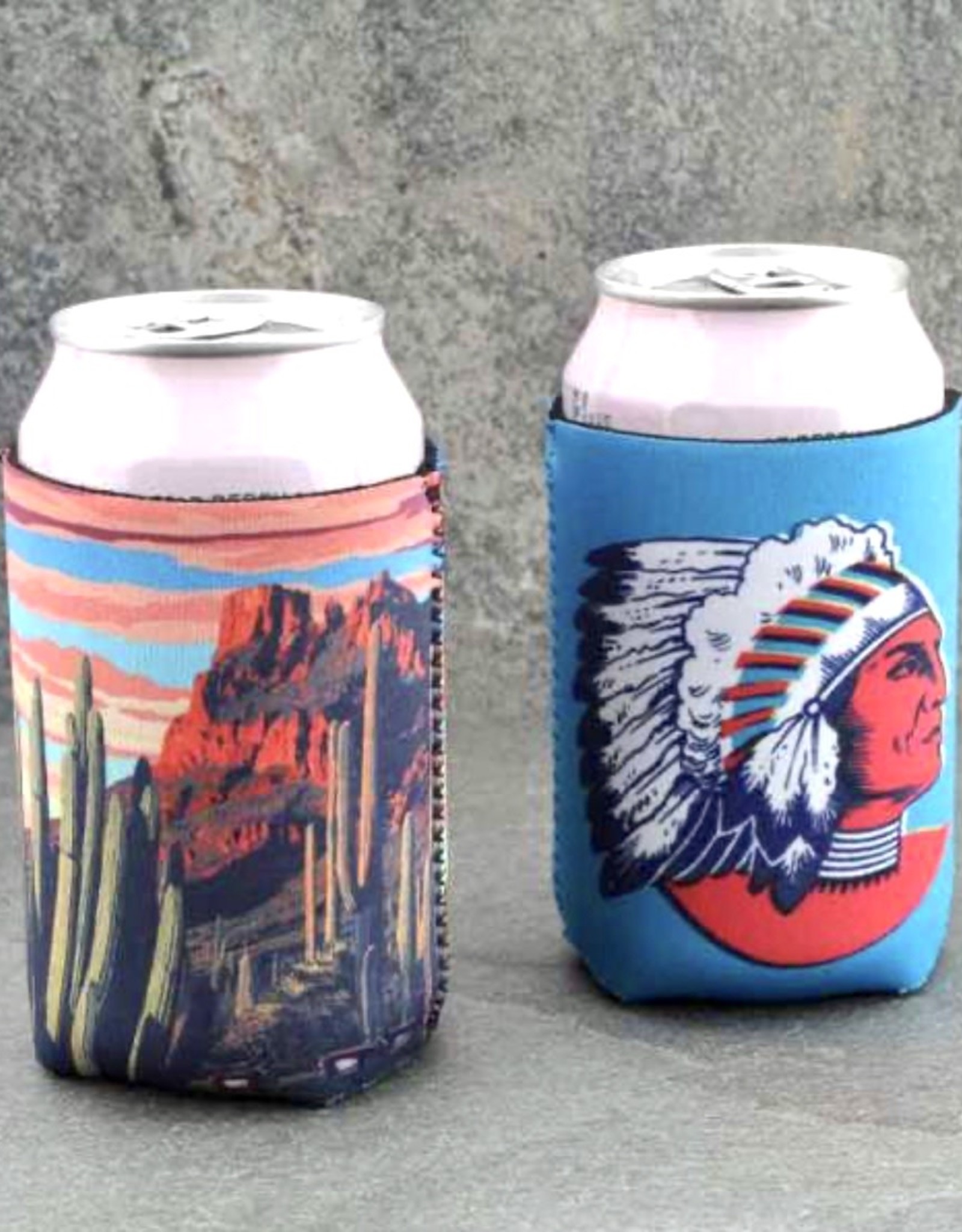 KOOZIE SERAPE ROSES CAN