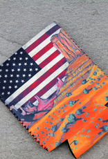 DRINK SLEEVE KOOZIE AMERICAN FLAG SOUTHWEST LANDSCAPE