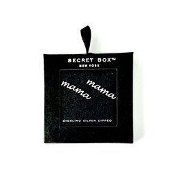 EARRING MAMA POST GOLD DIPPED CZ