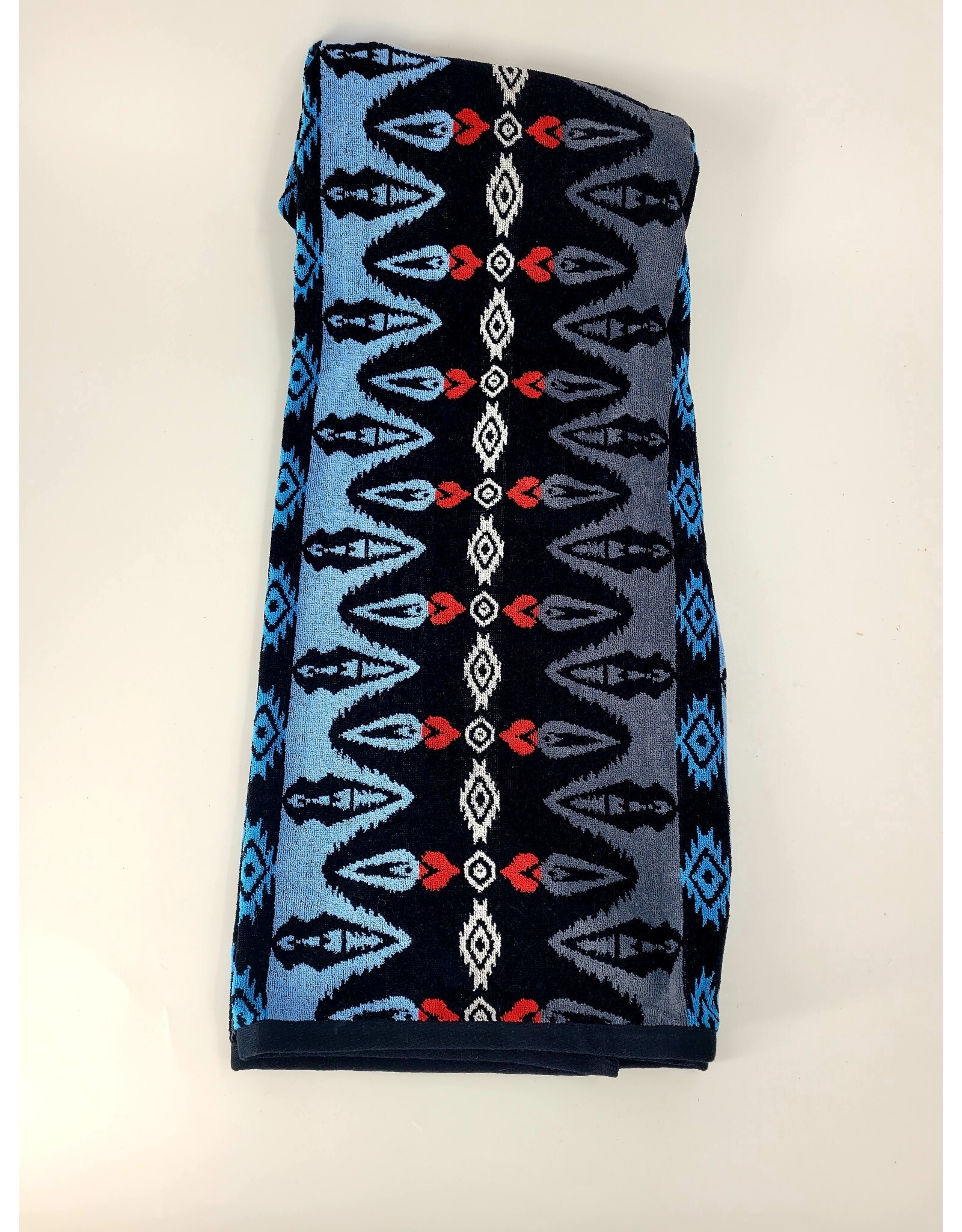 WESTERN TRADING BLANKETS TOWEL WTB LARGE COTTON BLACK