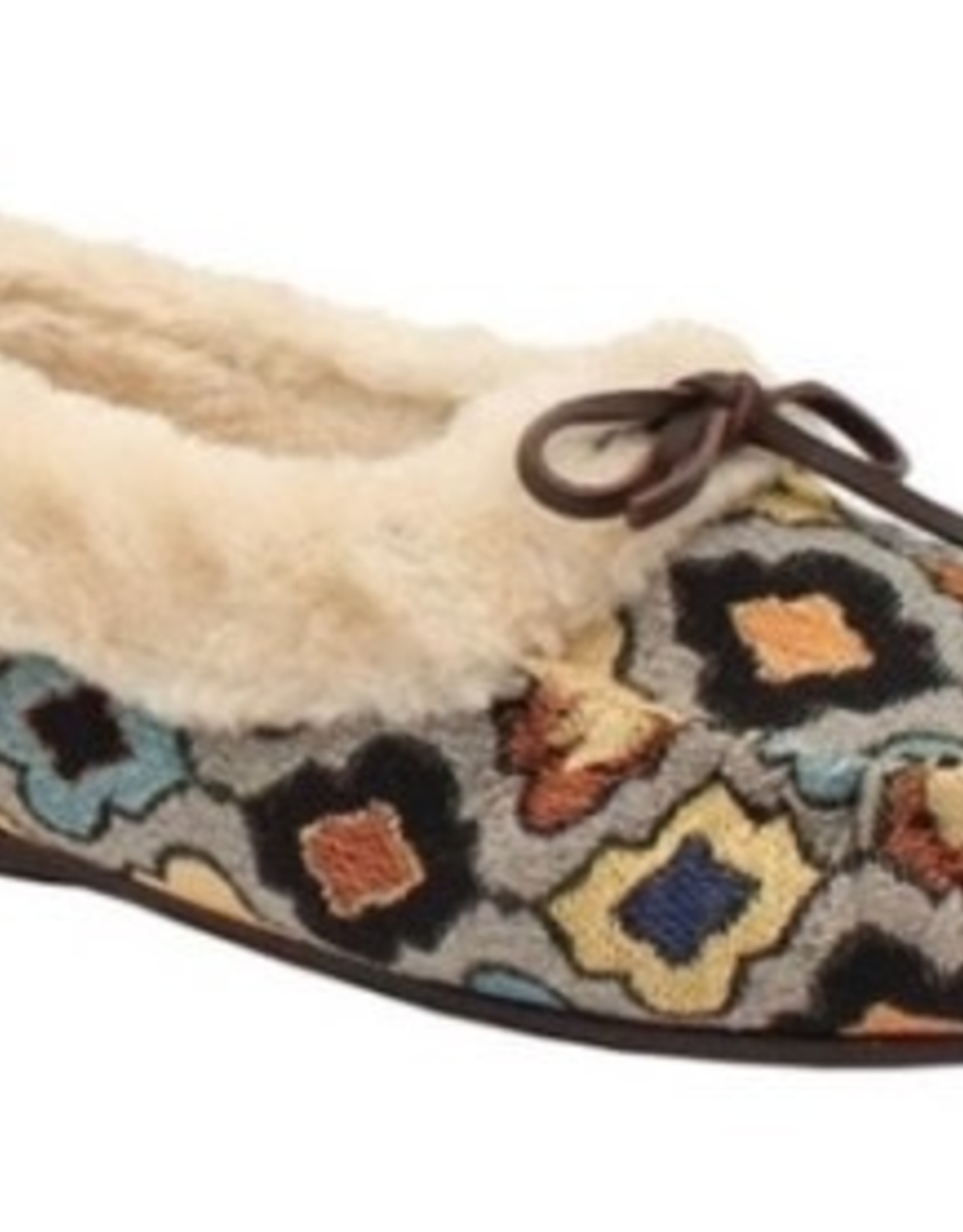 SHOES HOUSE SLIPPERS ANNA FUR SLIP ONS