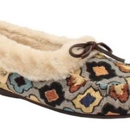 SHOES HOUSE SLIPPERS ANNA FUR SLIP ONS