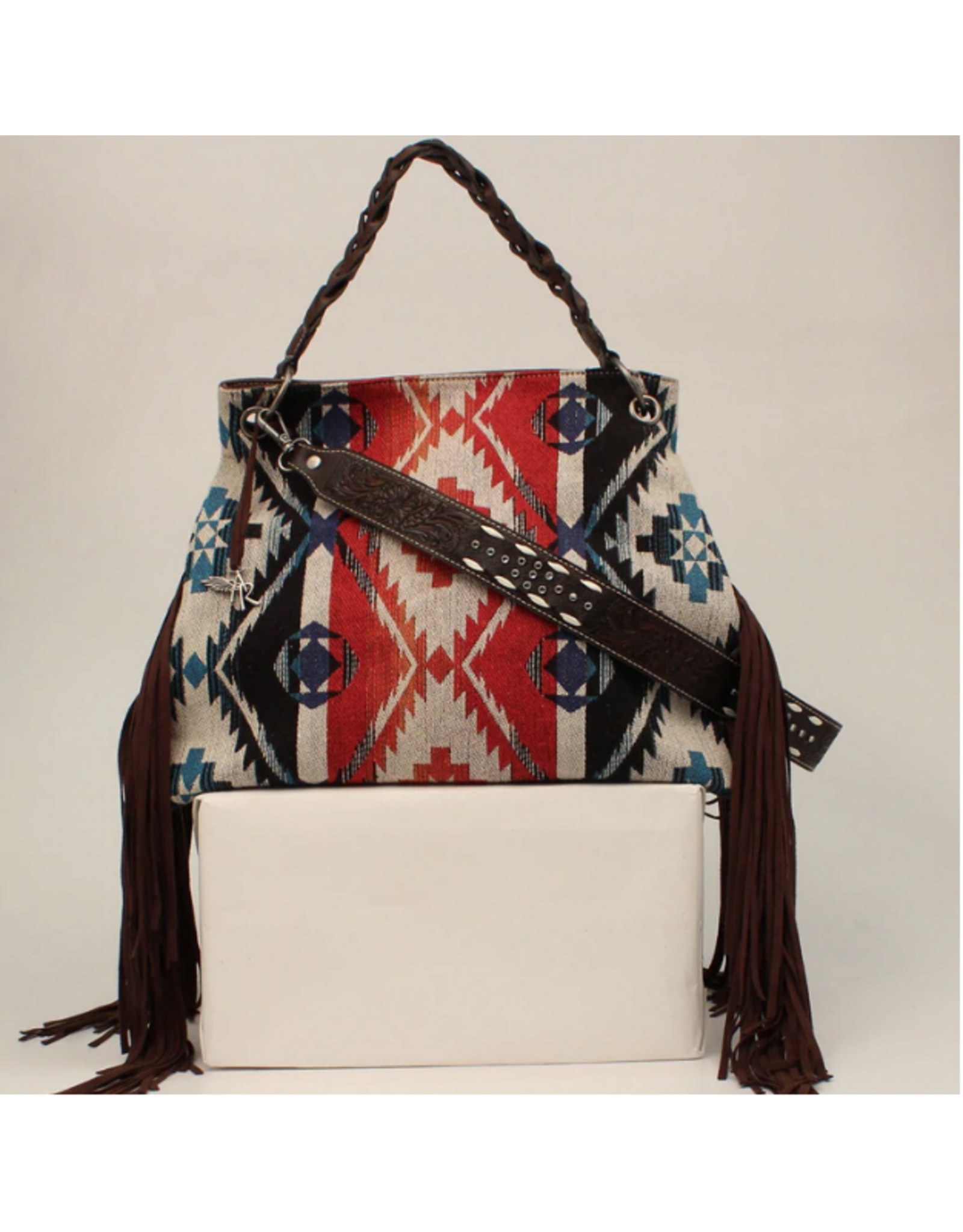 PURSE ANGEL RANCH HOBO FRINGE AZTEC MULTI CONCEALED CARRY