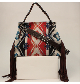 PURSE ANGEL RANCH HOBO FRINGE AZTEC MULTI CONCEALED CARRY