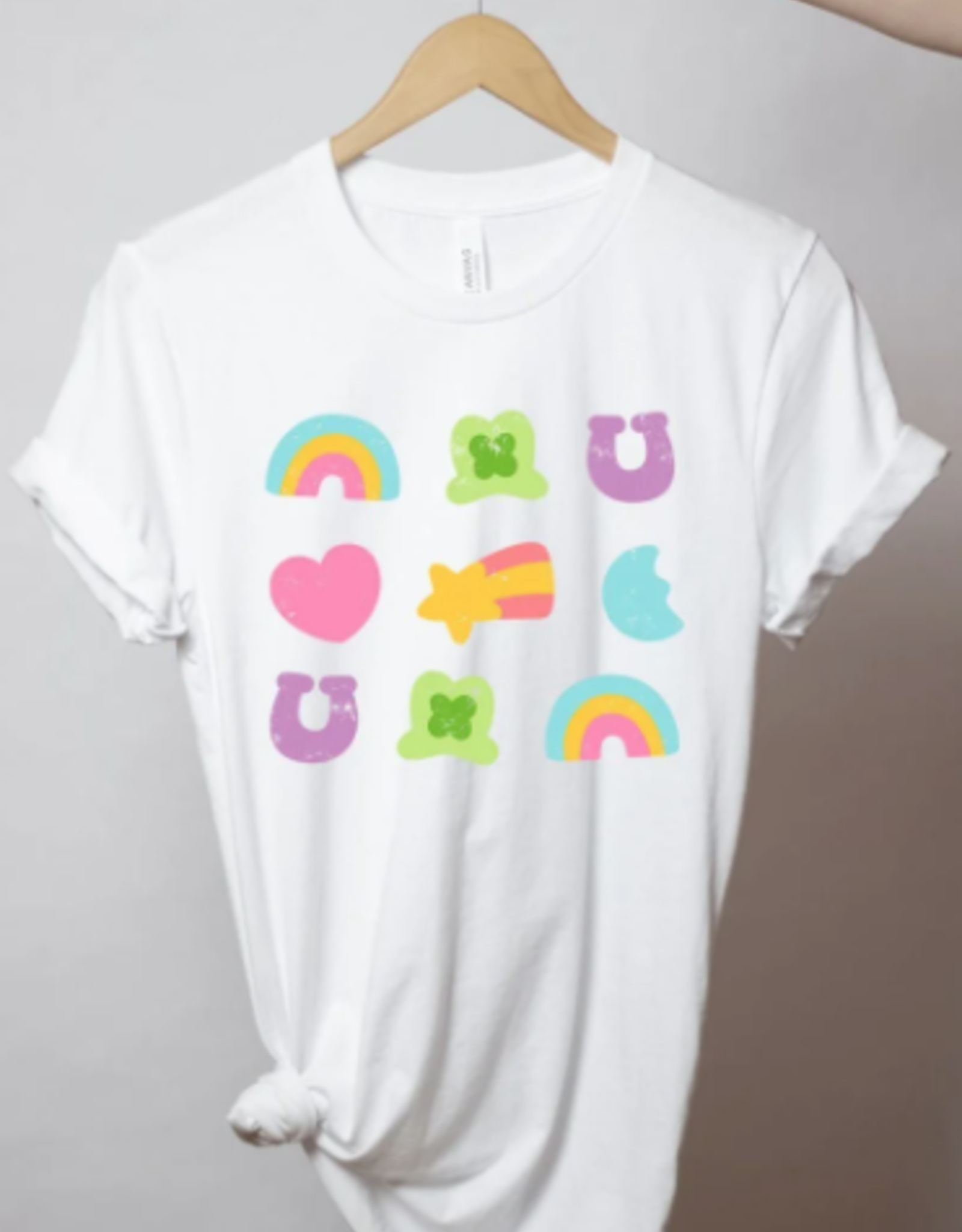 SHIRT WMS "LUCKY CHARMS" WHITE