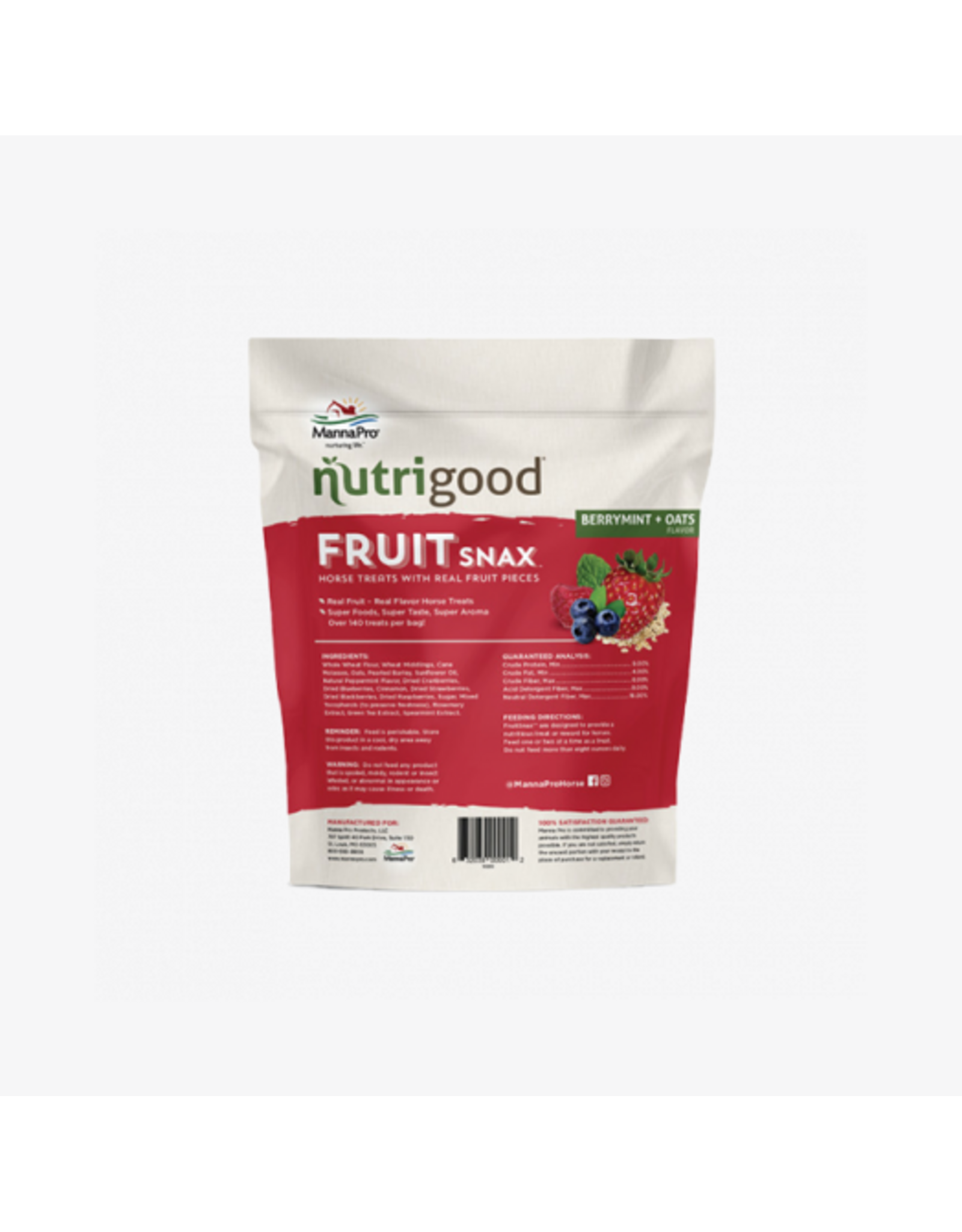 MANNA PRO PRODUCTS LLC FRUITSNAX BERRYMINT + OATS