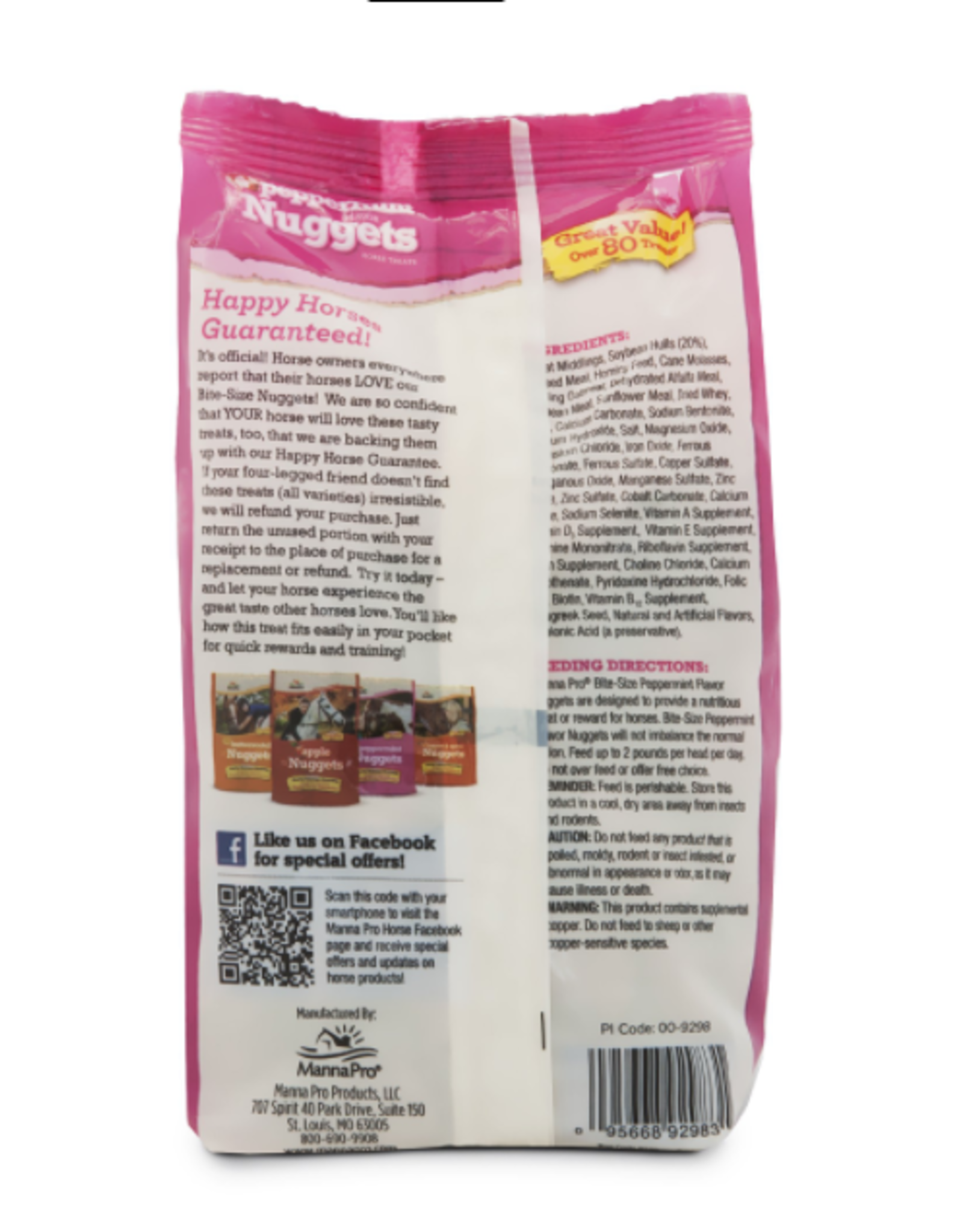 MANNA PRO PRODUCTS LLC PEPPERMINT NUGGETS 1LB BITE-SIZED