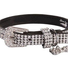 COLLAR NOCONA 3/4" BLACK SUPER BLING