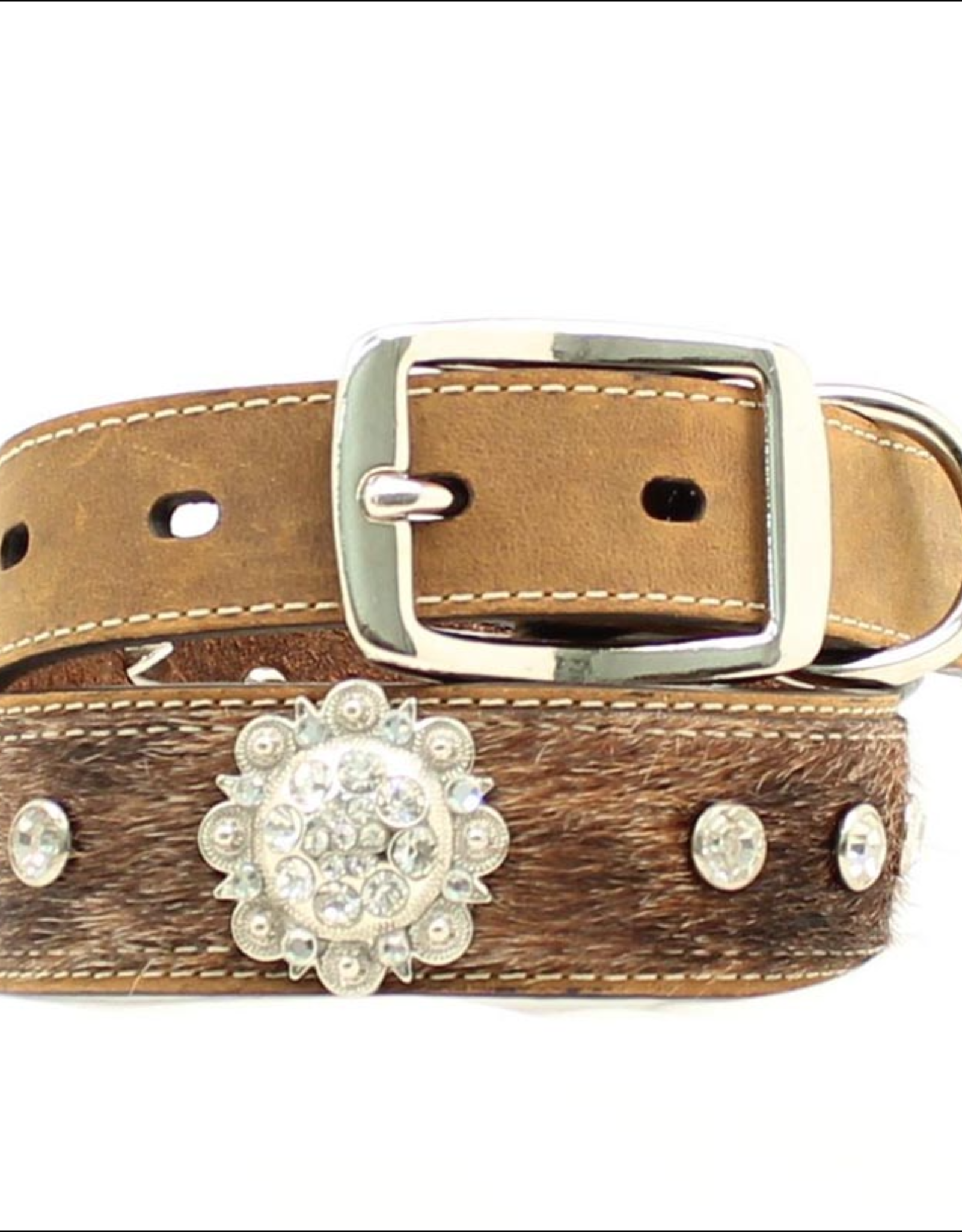 COLLAR NOCONA HAIR-ON-HIDE RHINESTONE CONCHO