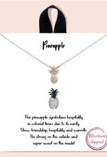 NECKLACE DAINTY CHAIN LINK "PINEAPPLE"