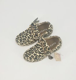 SHOE KIDS ROPER LACEUP LEOPARD CANVAS