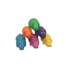 Multipet TOY SQUEAKABLES GLOBLETS PIG POLKA DOT LARGE 9"