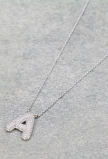 NECKLACE CZ INITIAL