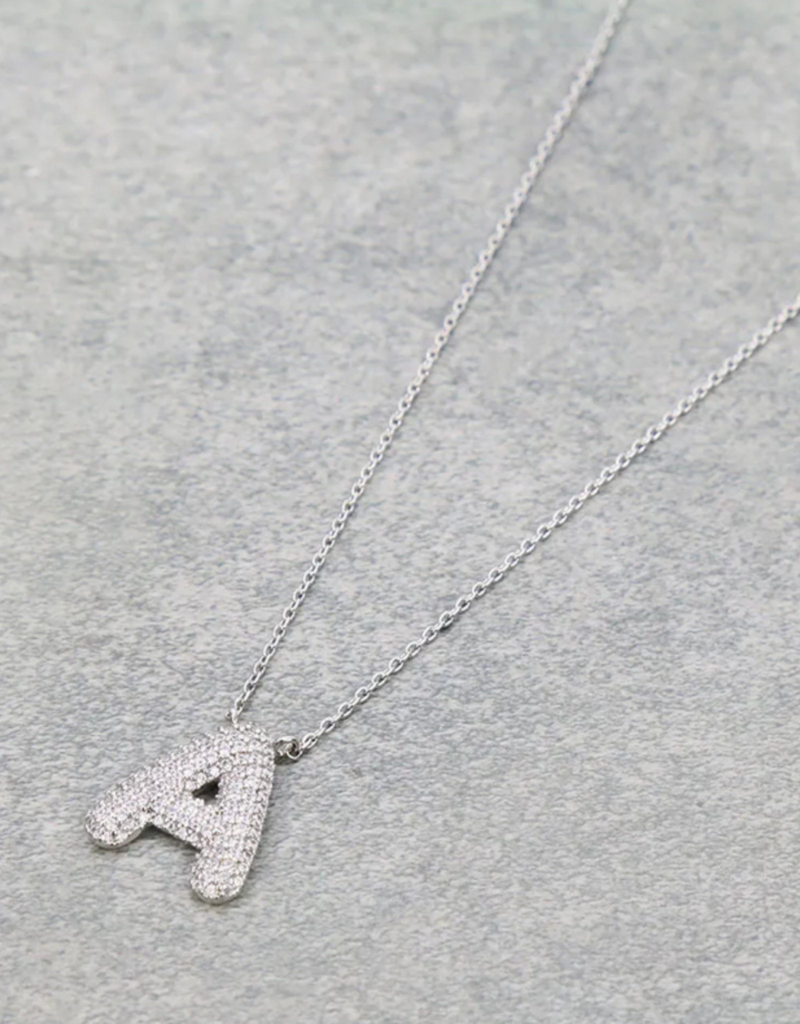 NECKLACE CZ INITIAL