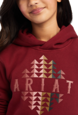 ARIAT HOODIE GIRLS REAL BEARTOOTH SD TMTO HTHR