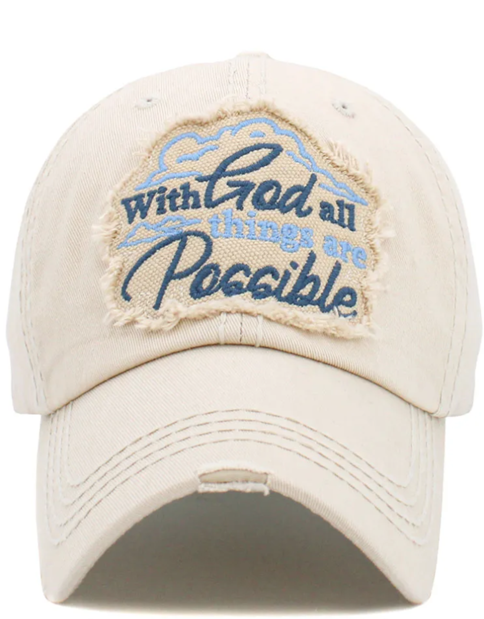 HAT "WITH GOD, ALL THINGS ARE POSSIBLE" CAP