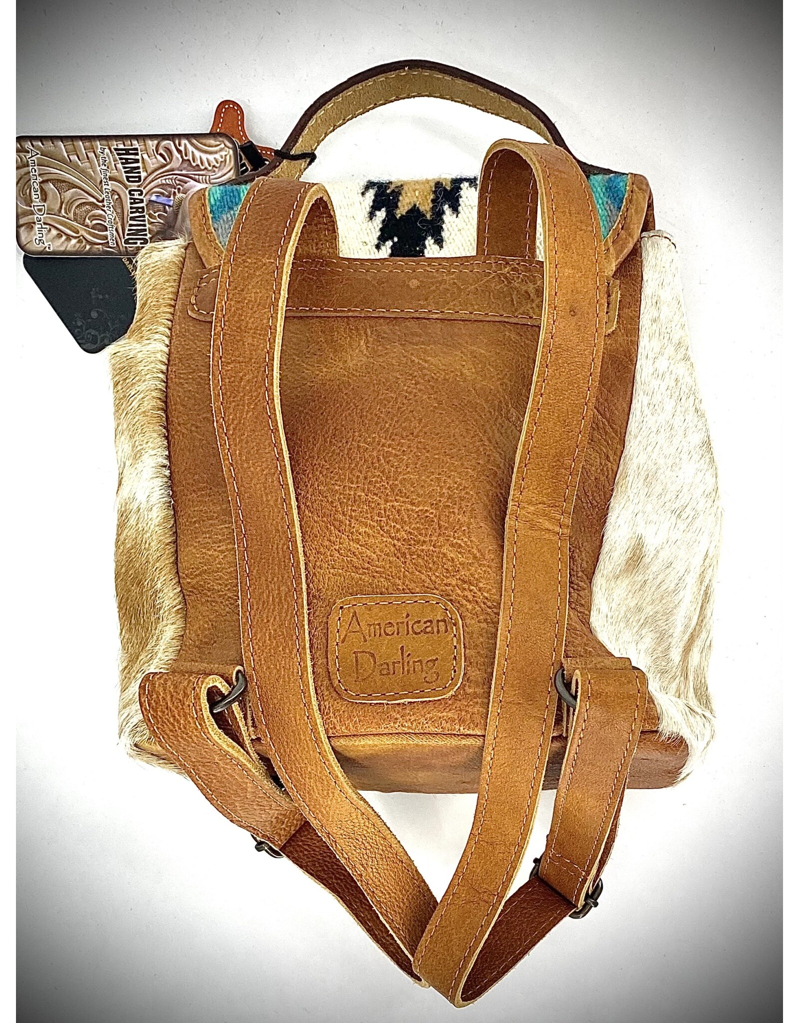 PURSE AMERICAN DARLING BACKPACK W/TOOLED LTHR CC