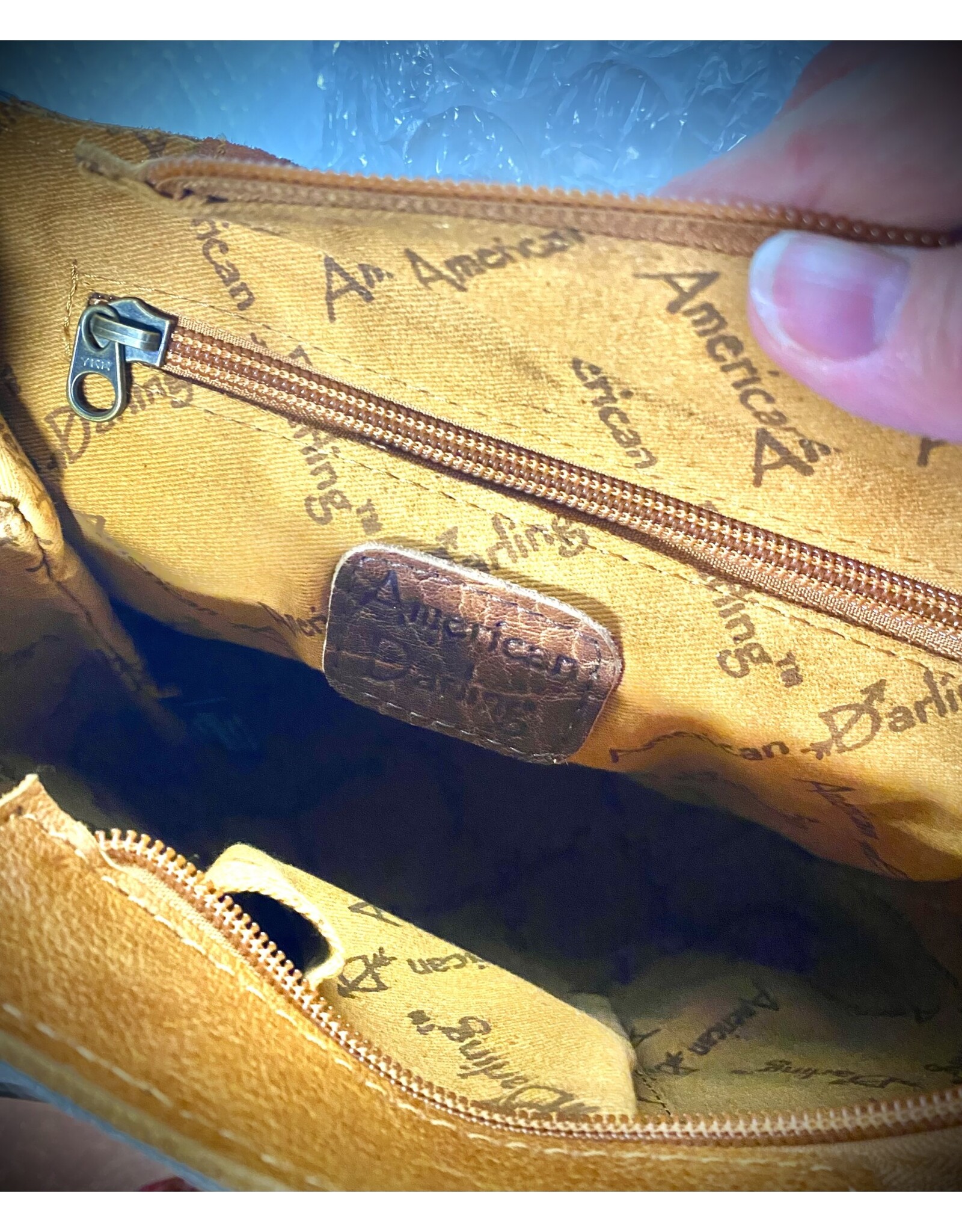 PURSE AMERICAN DARLING BACKPACK W/TOOLED LTHR CC