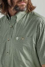 SHIRT MNS WRANGLER SS OLIVE GREEN