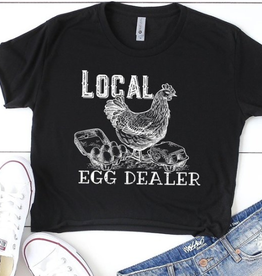 KISSED SHIRT WMS "EGG DEALER" BLACK