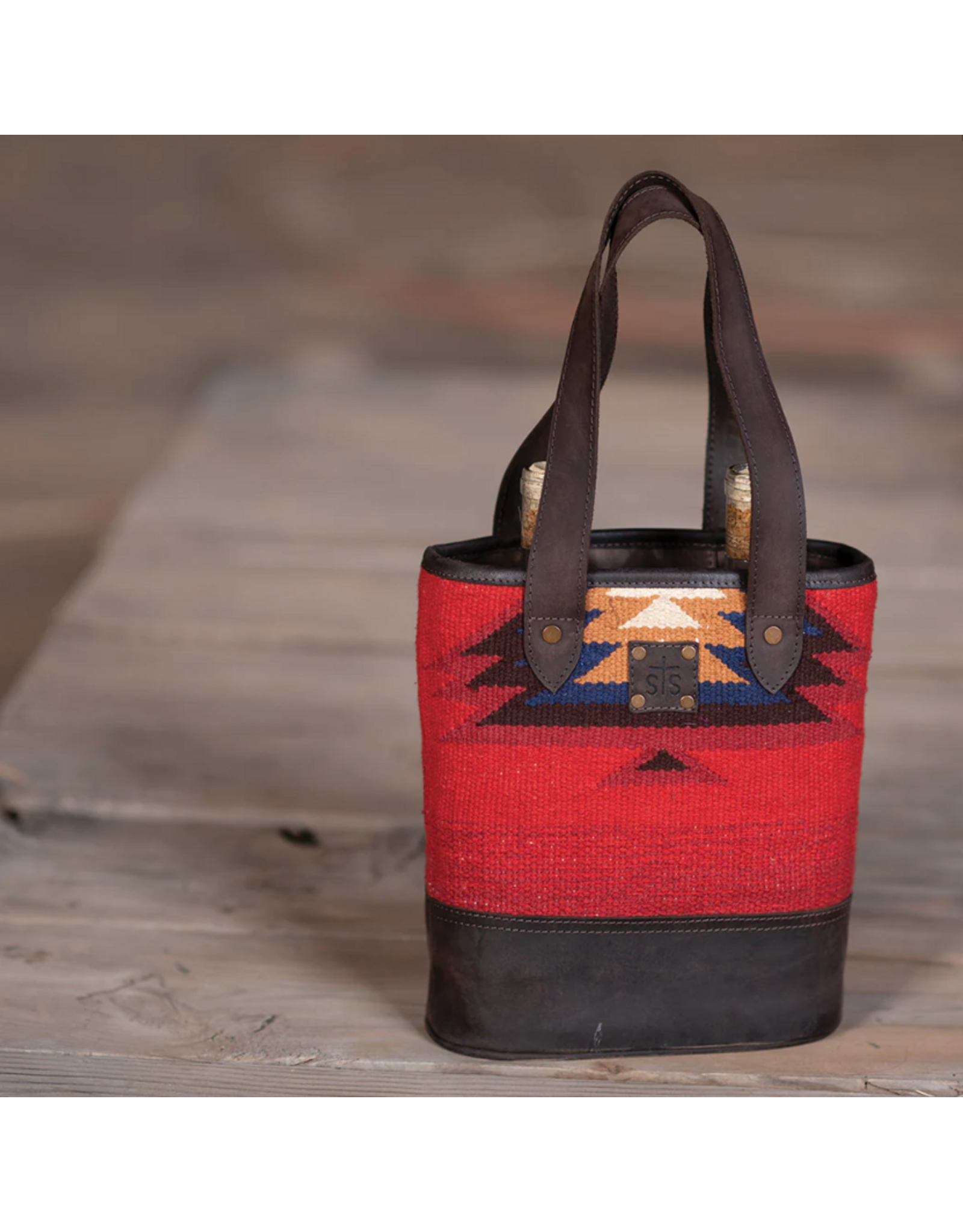 STS DOUBLE WINE BAG CRIMSON SUN