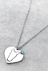 NECKLACE WESTERN HEART THEME PENDANT