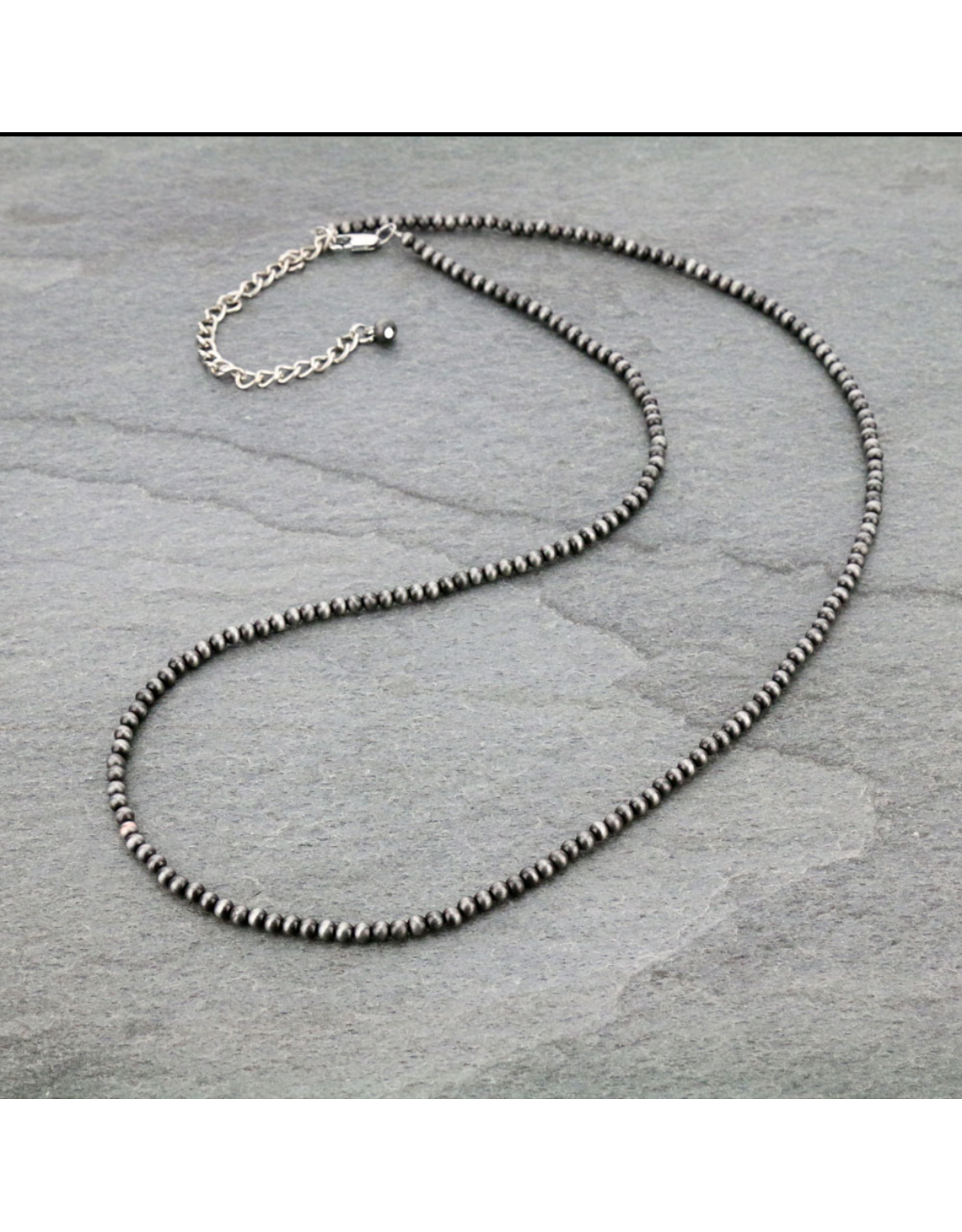 NECKLACE 4MM NAVAJO PEARL 26"