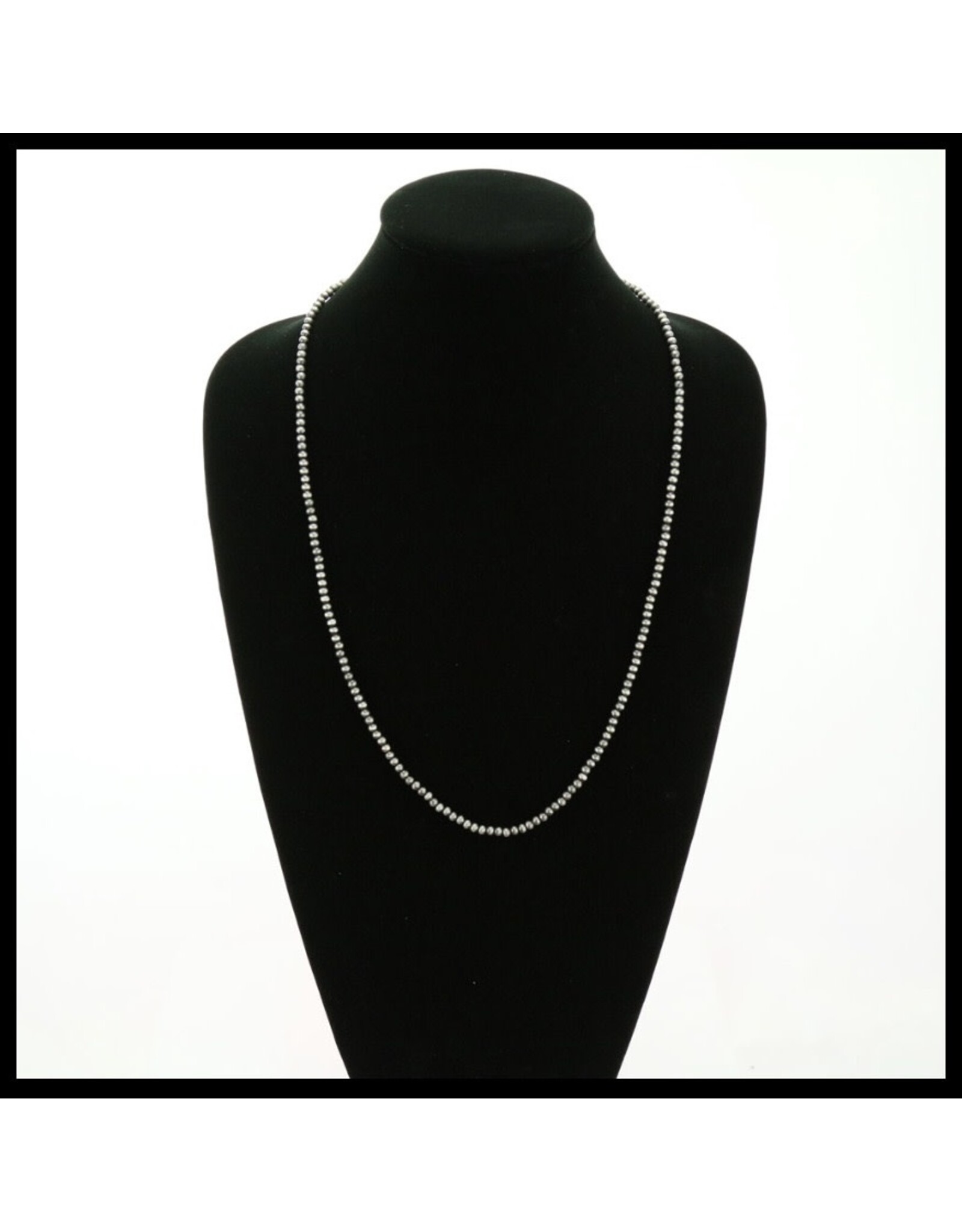 NECKLACE 4MM NAVAJO PEARL 26"