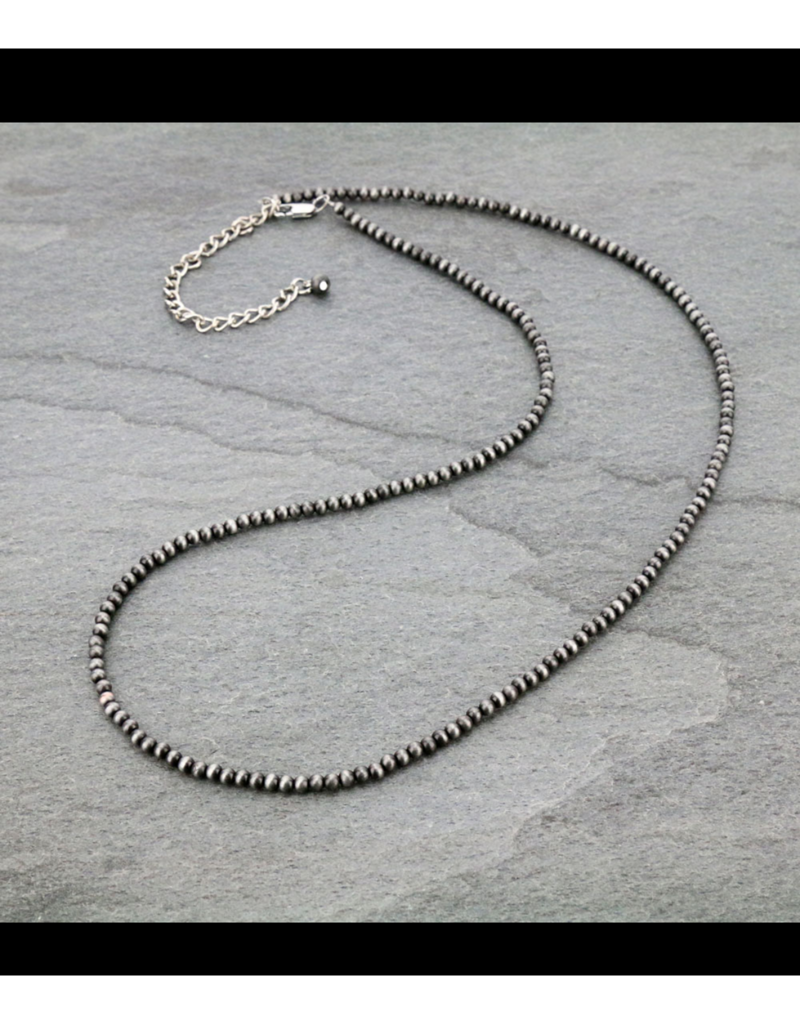 NECKLACE 4MM NAVAJO PEARL 30"