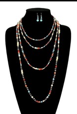 NECKLACE NAVAJO PEARL BEAD WESTERN LAYERED SET