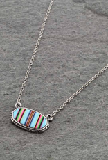 NECKLACE SERAPE PATTERN OVAL