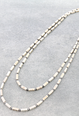 NECKLACE RECTANGLE STONE BEAD