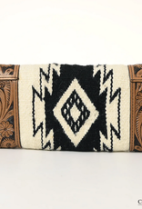 PURSE AD SMALL CROSSBODY BLK/WHIT AZTEC BLNKT