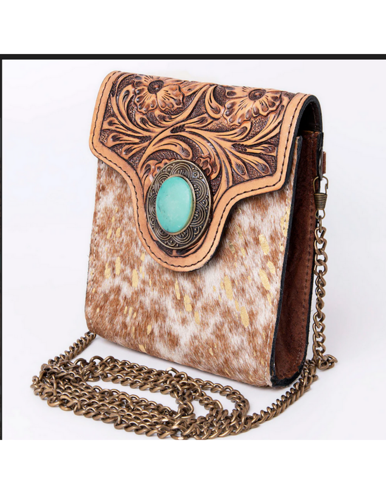 PURSE AD SMALL CROSSBODY HAIR ON HIDE